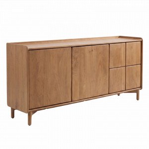 QUADRO tömör mangófa komód - 160cm