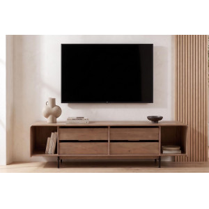 LEVANO tömör mangófa TV-szekrény - 180cm Skyport