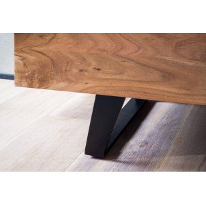VIVARO tömör akácfa TV-szekrény - 140cm
