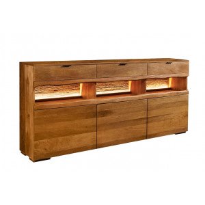 GRAND MANGO tömör mangófa komód LED világítással - 180cm