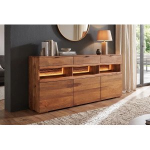 GRAND MANGO tömör mangófa komód LED világítással - 180cm INVICTA