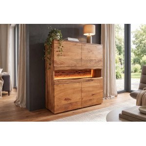GRAND MANGO tömör mangófa magas komód LED világítással - 100cm INVICTA