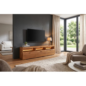 GRAND MANGO tömör mangófa TV-szekrény LED világítással - 180cm