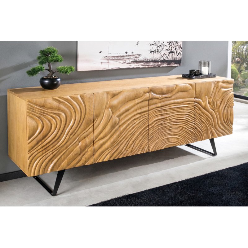 FLUID különleges mangófa komód - 177cm