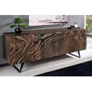 FLUID DARK különleges mangófa komód - 177cm INVICTA