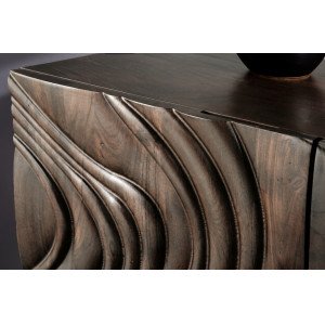 FLUID DARK különleges mangófa komód - 177cm