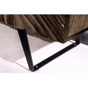 FLUID DARK különleges mangófa komód - 177cm
