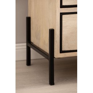MORO tömör mangófa éjjeliszekrény - 43cm