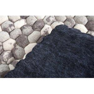 ORGANIC LIVING gyapjúfilc szőnyeg - 200×120cm - szürke