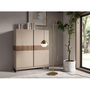 LUMERA prémium állólámpa – 188 cm -  fehér/arany