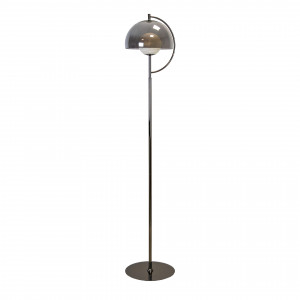 LORCA prémium alabástrom gömbös LED állólámpa füstüveggel – 165 cm
