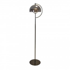 LORCA prémium alabástrom gömbös LED állólámpa füstüveggel – 165 cm