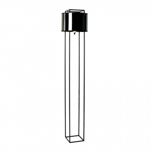 SANTILLANA prémium állólámpa - 150 cm - fekete/arany