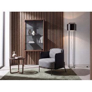 SANTILLANA prémium állólámpa - 150 cm - fekete/arany