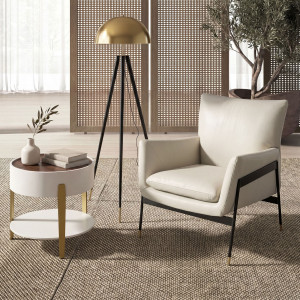 SEGOVIA prémium háromlábú állólámpa – 160 cm - fekete/arany