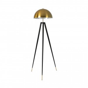 SEGOVIA prémium háromlábú állólámpa – 160 cm - fekete/arany