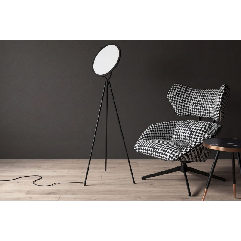 RONCAL prémium LED állólámpa állítható fénykoronggal – 170 cm - fekete