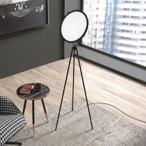 RONCAL prémium LED állólámpa állítható fénykoronggal – 170 cm - fekete