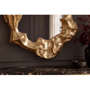 VENETIA modern aszimmetrikus fali tükör - 151cm - arany