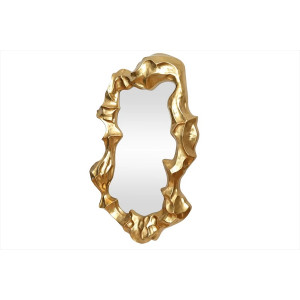 VENETIA modern aszimmetrikus fali tükör - 151cm - arany