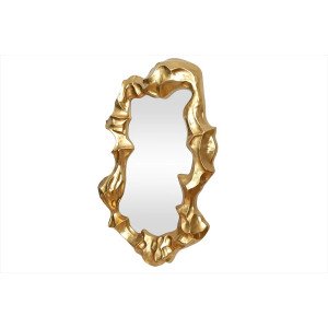 VENETIA modern aszimmetrikus fali tükör - 151cm - arany