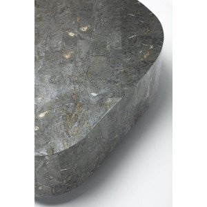 CIVITA természetes kő dohányzóasztal – 100 cm - szürke