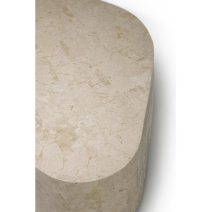 CIVITA természetes kő dohányzóasztal – 100 cm - beige
