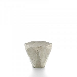 DIAMANTE természetes kő lerakóasztal – 60 cm - beige