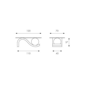 ALASSIO természetes kő és üveg dohányzóasztal – 120 cm - beige