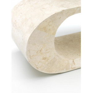LUCCA természetes kő TV-szekrény – 130 cm - beige