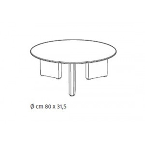 RIVOLI design kerámia dohányzóasztal – fekete