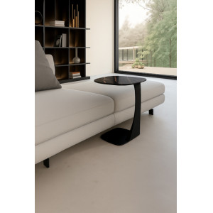 LONATO design kerámia lerakóasztal – 45 cm - fekete