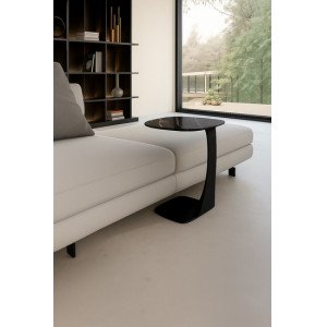 LONATO design kerámia lerakóasztal – 45 cm - fekete