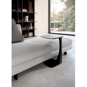 LONATO design kerámia lerakóasztal – 45 cm - fehér/szürke