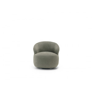 SIRMIONE design bouclé forgófotel – zöld