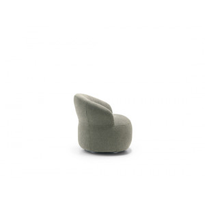 SIRMIONE design bouclé forgófotel – zöld