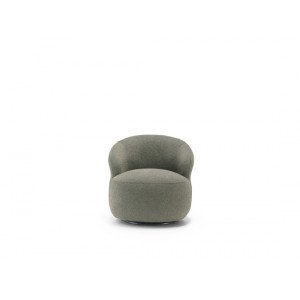SIRMIONE design bouclé forgófotel – zöld