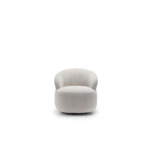 SIRMIONE design bouclé forgófotel – szürke