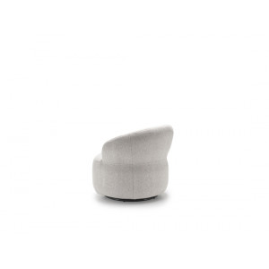SIRMIONE design bouclé forgófotel – szürke