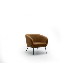 SARZANA design bársony fotel – barna