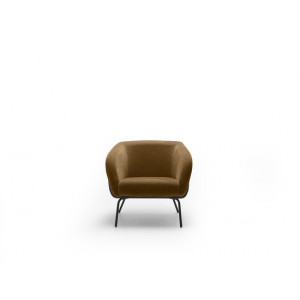 SARZANA design bársony fotel – barna