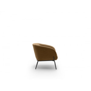 SARZANA design bársony fotel – barna