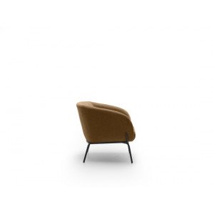 SARZANA design bársony fotel – barna