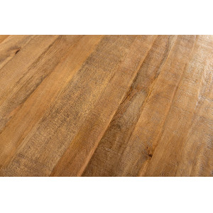 ART WOOD kerek tömör mangófa étkezőasztal - 120cm