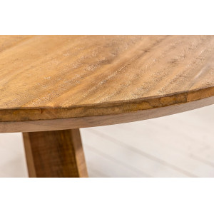ART WOOD kerek tömör mangófa étkezőasztal - 120cm