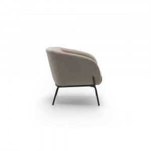 SARZANA design bársony fotel – beige