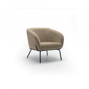 SARZANA design bársony fotel – beige