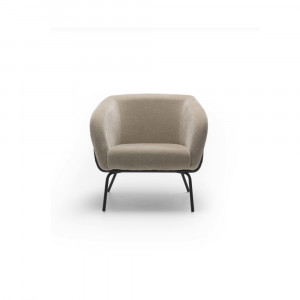 SARZANA design bársony fotel – beige