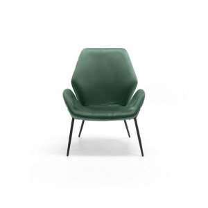 VELLUTO design bársony fotel – sötétzöld