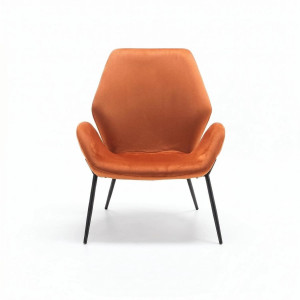 VELLUTO design bársony fotel – karamell